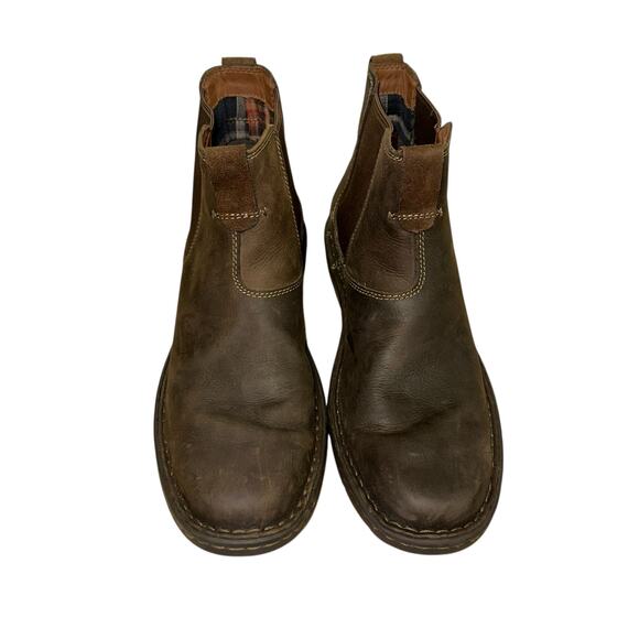 Clarks‎ Stratton Hi Chelsea Boots Brown Leather Slip On Mens 10M main image 7